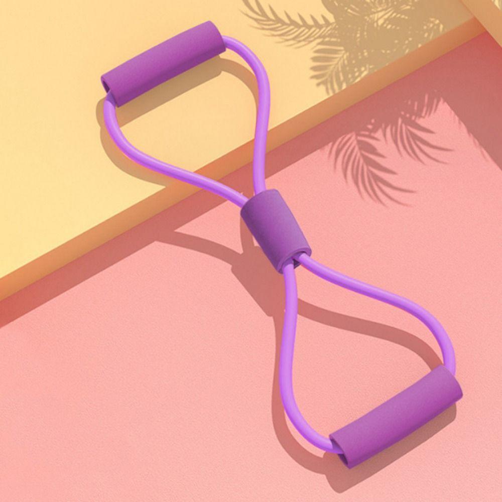 Эспандер для груди Йога Лента сопротивления Растягивающаяся лента Фитнес Ленты сопротивления Фитнес-зал фиолетовый