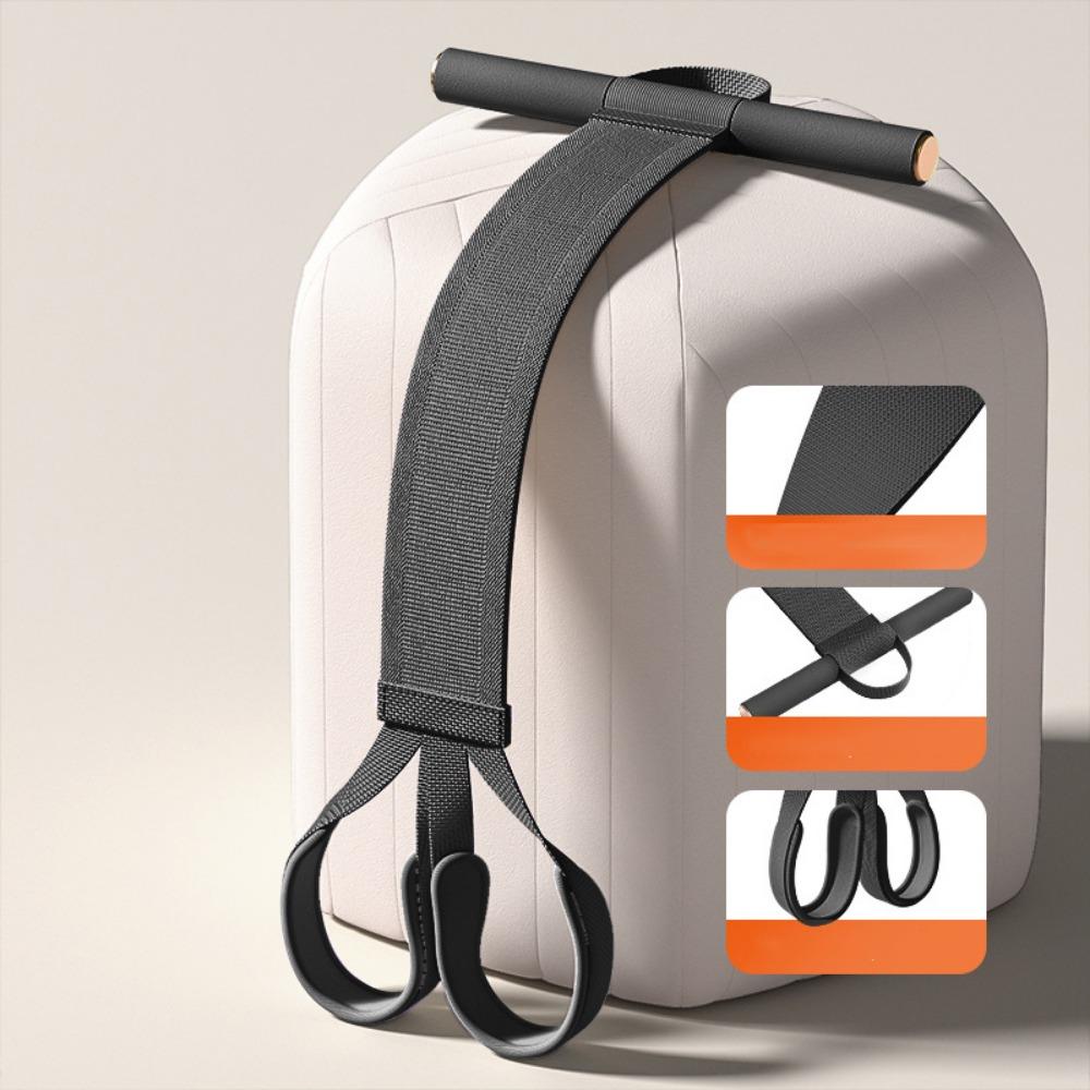 Эластичные ленты сопротивления латексные ножные тяги лента сопротивления с ручками фитнес-оборудование чёрный